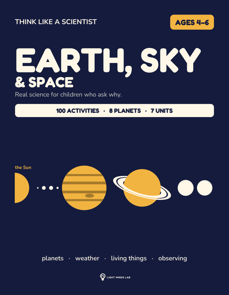 Cover of Earth, Sky & Space, ages 4–6