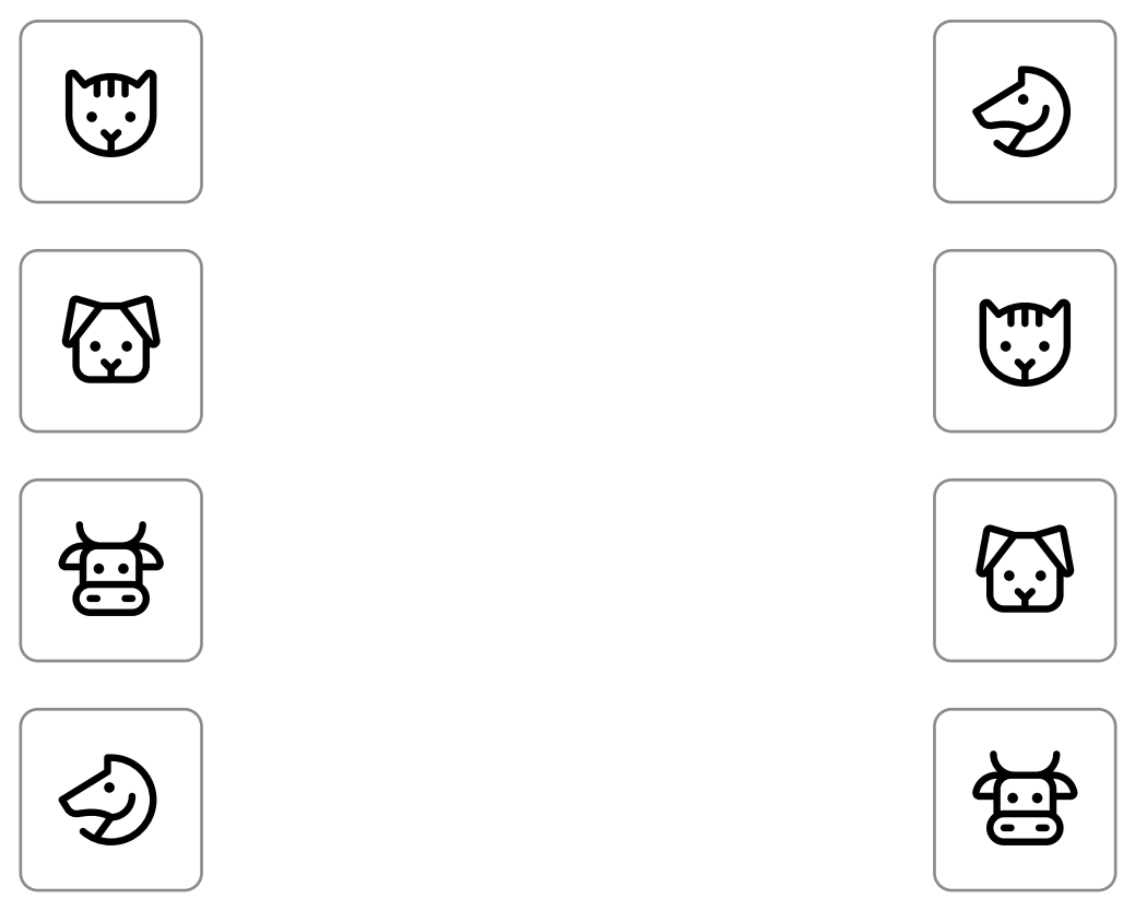 Activity 1: Draw a line to the same animal.