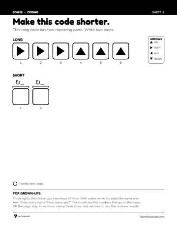 Bonus sheet 6 of 6, not in the book: Make this code shorter.
